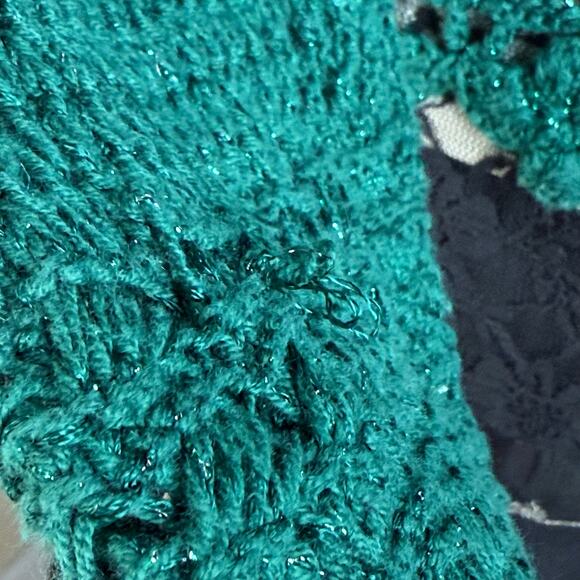 Vintage Y2k Collared Cardigan Sweater Whimsigoth Fairy Grunge Whimsy Twee M - Picture 10 of 11